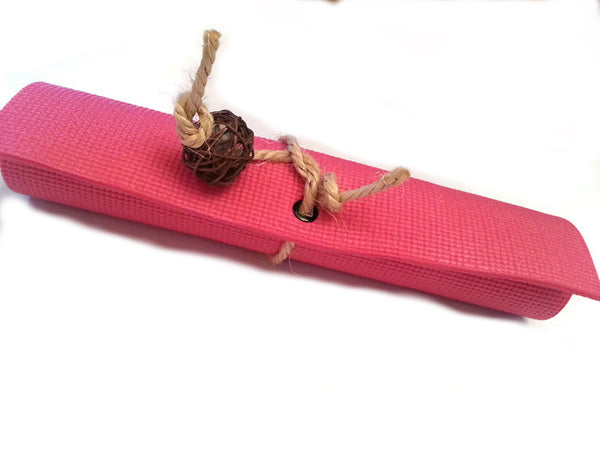 pink yoga cat mat