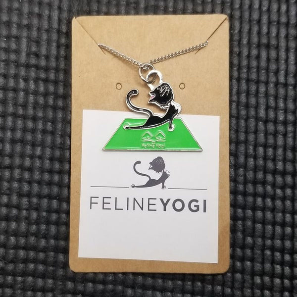 yoga cat necklace gift packaging